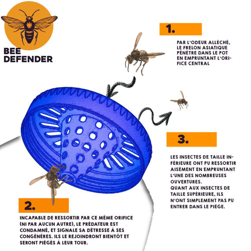 Piege Bee Defender - Compatible Confiture (TYPE BONNE MAMAN) (lot de 2)