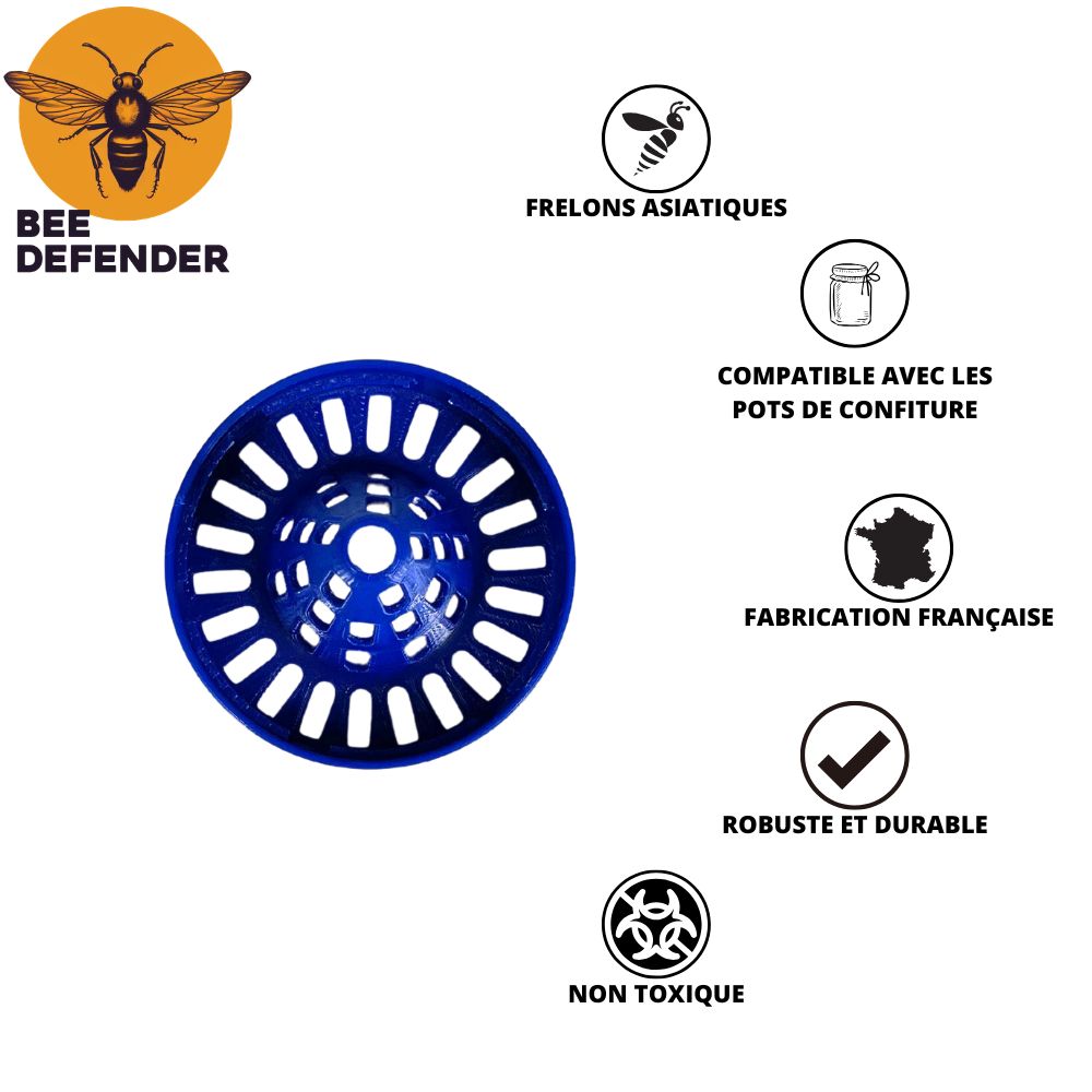 Piege Bee Defender - Compatible Confiture (TYPE BONNE MAMAN) (lot de 2)